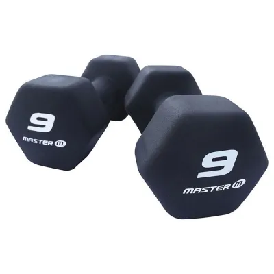 Master Fitness Neoprenhantlar i par, Hantlar Neoprene - 9 kg