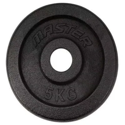 Master Fitness Skolvikt 30 mm, Viktskivor järn - 5 kg