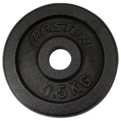 Master Fitness Skolvikt 30 mm, Viktskivor järn - 0,5 kg