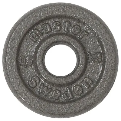 Master Fitness Skolvikt 25 mm, Viktskivor järn - 0,5 kg