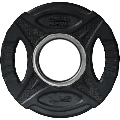 Master Fitness Nero Rubber Plate, Viktskivor gummerade - 1,25 kg