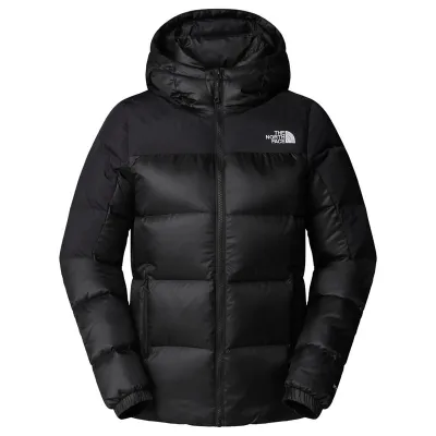 The North Face W Diablo Down 2.0 Hooded Jacket Tnf Black Heather/Tnf Blk - M, kuva 1 / 1