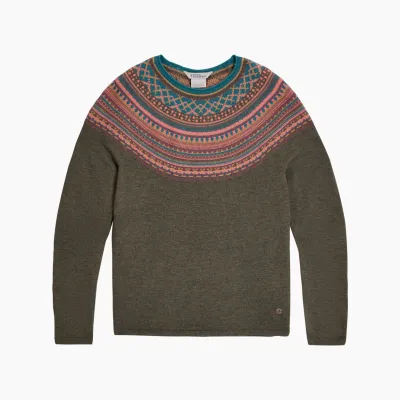 Royal Robbins Women's Westlands Fairisle Crew naisten merinovillapaita