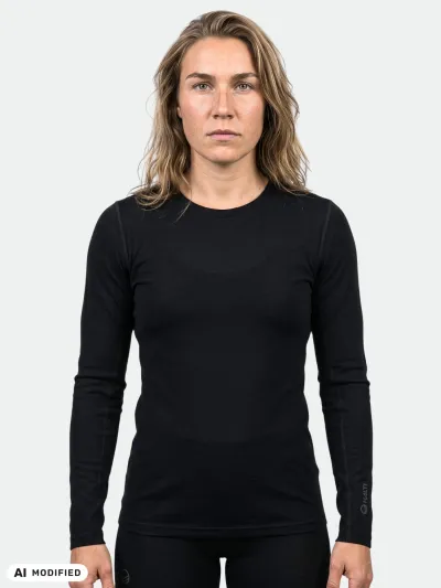 Halti Pihka II Merino Aluspaita Naisten Musta, kuva 1 / 1