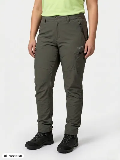 Halti Pallas Evo Plus X-stretch Ulkoiluhousut Naisten Harmaa, kuva 1 / 1