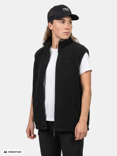 Halti Lykky Fleece Liivi Unisex Musta