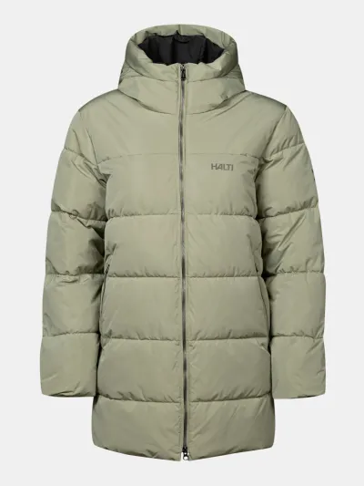 Halti Leinikko Puffer Parka Naisten Plus Vihreä, kuva 1 / 1