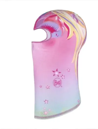 Buff Jr Polar Balaclava Unicorn Pink lasten kypärähuppu