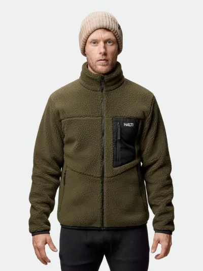 Halti Lumista Polar Fleecetakki Miesten Dark Olive