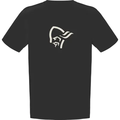 Norrøna /29 Cotton Viking T-Shirt M'S Caviar Black/Snowdrop - M