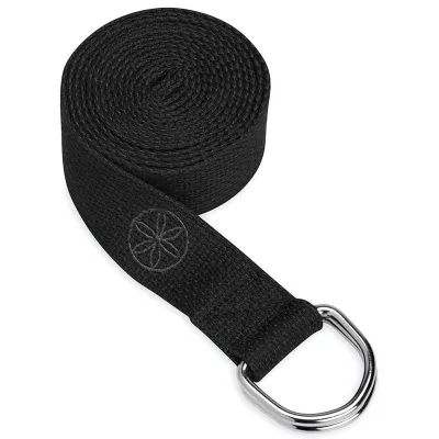 Gaiam Yoga Strap Black - 8Ft - Onesize