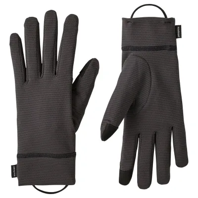 Patagonia Cap MW Liner Gloves Ink Black - XL