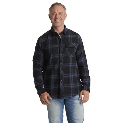 Tuxer Men's Beaver Creek Shirt Navy Check - XXL